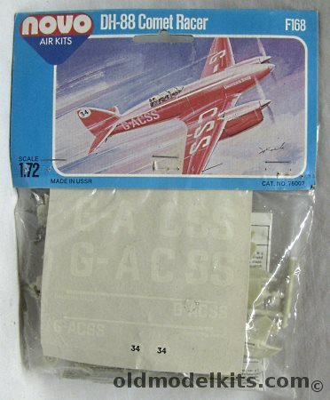 Novo 1/72 DH-88 Comet Racer - ex Frog - Bagged, F168 plastic model kit
